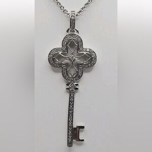Affinity Diamond Skeleton Key 925 Necklace